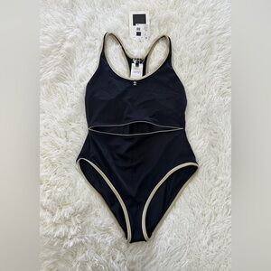 CHANEL 25M Cutout One Piece Swimsuit sz 40